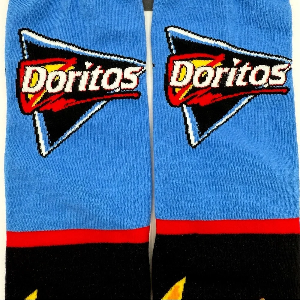 Odd Sox Doritos Cool Cooler Ranch Crew Socks Mens Womens Blue Fun Novelty Gift